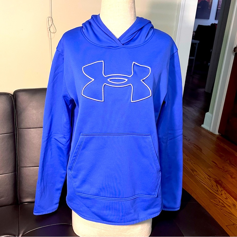 Women’s Medium Under Armour Blue Hooded Sweatshirt